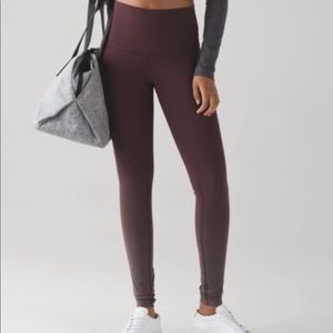 Lululemon Wunder Unders Black Cherry Ombre